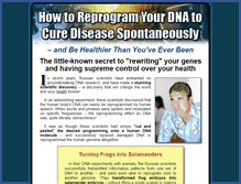 Tablet Screenshot of howtoreprogramyourdna.com